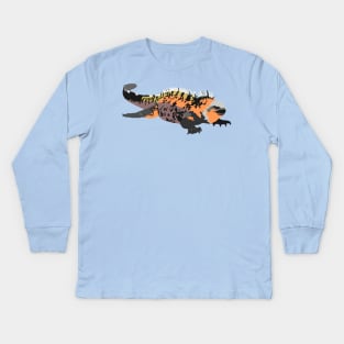 Marine Iguana Kids Long Sleeve T-Shirt